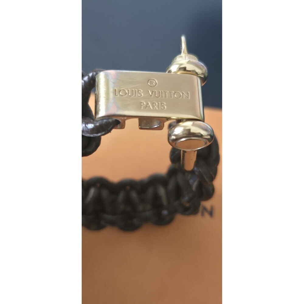 Louis Vuitton Authentic Monogram Outdoor Braided Bracelet Unisex Rare! - Picture 6 of 7
